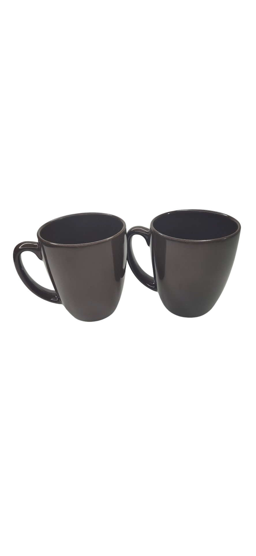 Brown coffee mugs