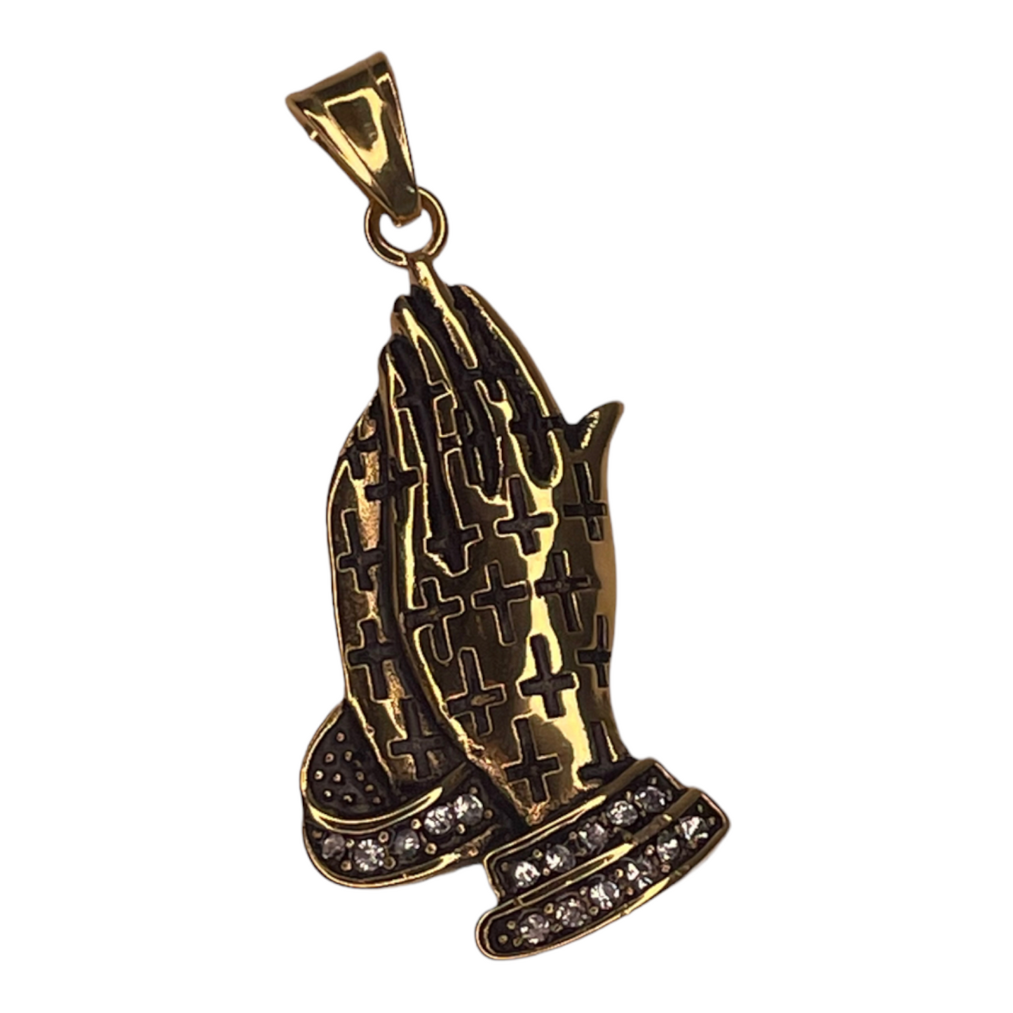 Praying hands pendant